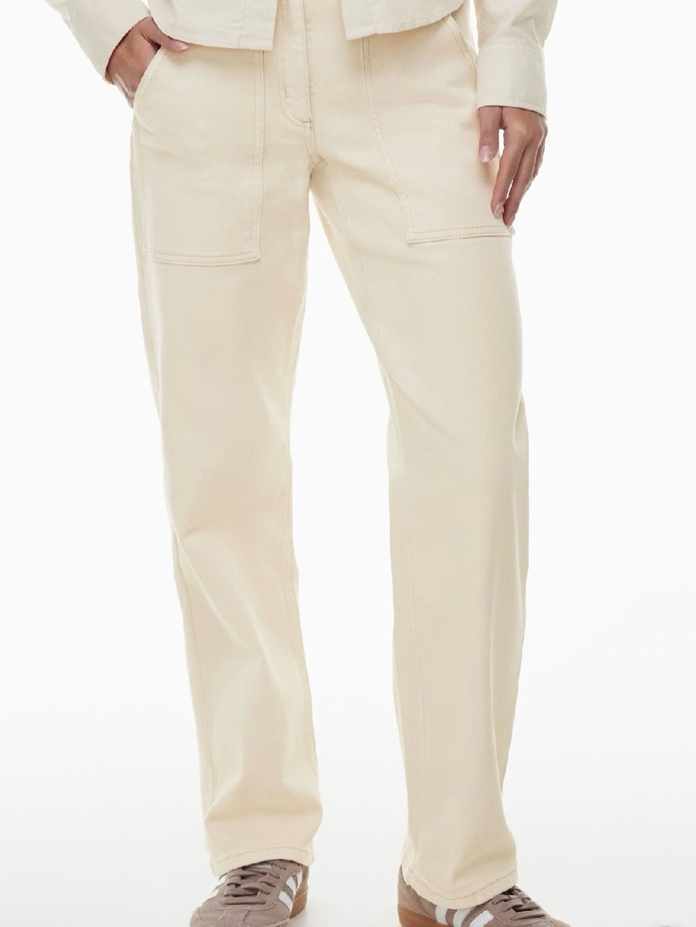Wilfred from Aritzia Beige Modern Mid-rise Utility Pant Womens Size 0